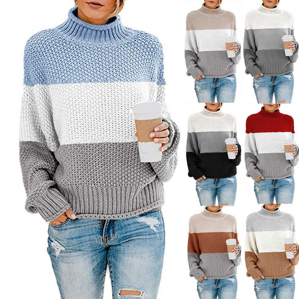 Turtleneck Sweater Women Autumn Winter Casual Color Matching Thick Line Oversized Sweaters Female Warm Knitted Jumpers Tops 210526, Orange
Turtleneck Sweater Women Autumn Winter Casual Color Matching Thick Line Oversized Sweaters Female Warm Knitted Jumpers Tops 210526, Orange
