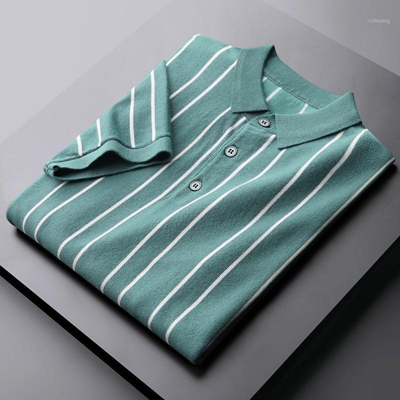 Men's T-Shirts Summer Mens Luxury Short Sleeve Knitted Stripe Man Business Casual Slim Fit 3XL, Blue
Men's T-Shirts Summer Mens Luxury Short Sleeve Knitted Stripe Man Business Casual Slim Fit 3XL, Blue