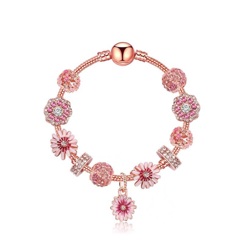 european and american rose gold bracelet flower charm beads bangle&bracelet for women high quality jewelry accessories party gift
european and american rose gold bracelet flower charm beads bangle&bracelet for women high quality jewelry accessories party gift