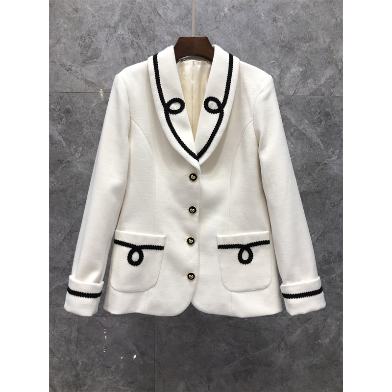 Ol Elegant Wool All-Match Suit Womens Clothing European Goods Autumn New Niche Woolen Coat 9W, White
Ol Elegant Wool All-Match Suit Womens Clothing European Goods Autumn New Niche Woolen Coat 9W, White