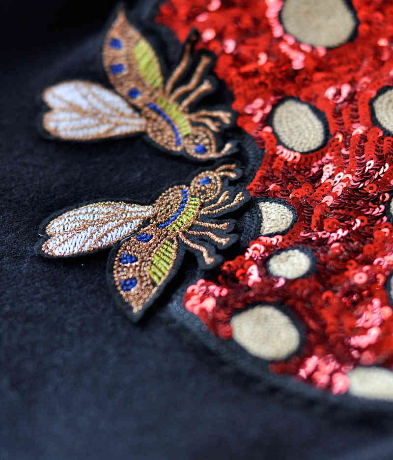 Fall Winter Arrival Women Korean Style Slim O-Neck Sequined Mushroom Coats Pullover Knitted Sweater C-102 210522