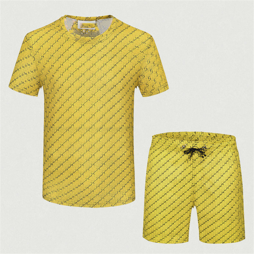 2022 Men's Tracksuits set fashion jogging suits for men luxury clothes summer running wear T-shirt short-sleeved sports two-piece Brand LOGL, Yellow 
2022 Men's Tracksuits set fashion jogging suits for men luxury clothes summer running wear T-shirt short-sleeved sports two-piece Brand LOGL, Yellow