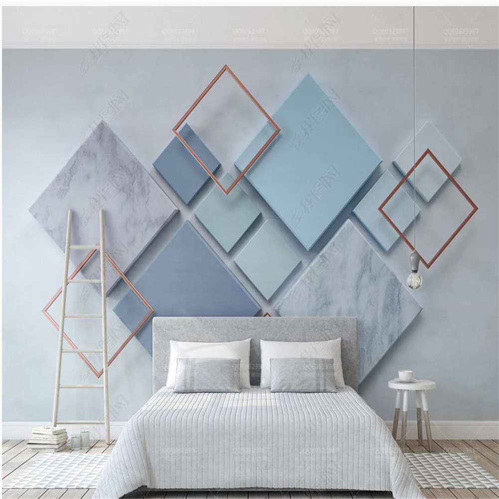 customized wallpaper Simple geometric wallpapers cube marble splicing 3D stereo TV background wall, Blue
customized wallpaper Simple geometric wallpapers cube marble splicing 3D stereo TV background wall, Blue