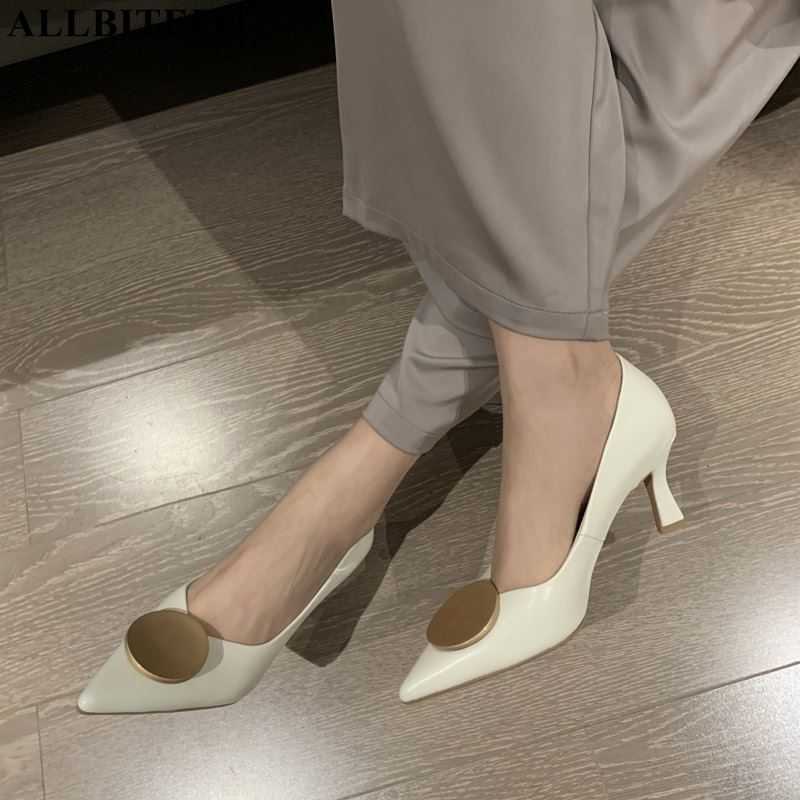 ALLBITEFO soft genuine leather high heels pointed toe thin heel spring fashion sexy women heels shoes club party wedding shoes 210611, As picture
ALLBITEFO soft genuine leather high heels pointed toe thin heel spring fashion sexy women heels shoes club party wedding shoes 210611, As picture