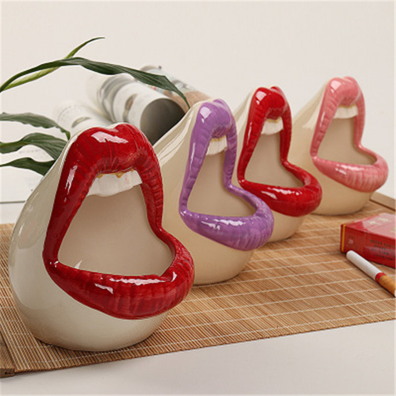 Cute cartoon ashtray lips ceramic creative flower pot trendy mouth fashion home mini Send boyfriend gift
Cute cartoon ashtray lips ceramic creative flower pot trendy mouth fashion home mini Send boyfriend gift