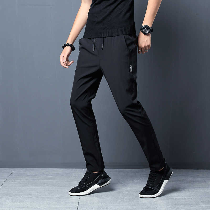 Men Pants Joggers Fitness Casual Quick Dry Outdoor Sweatpants Breathable Slim Elasticity Trouser Plus Size Men Pants 210810