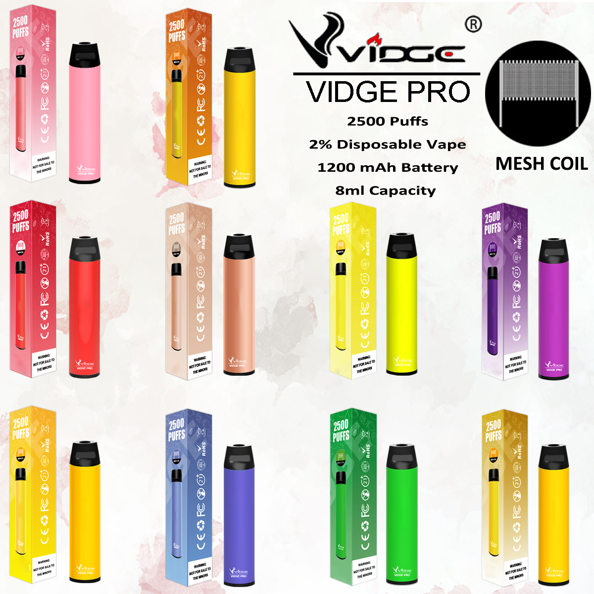 VIDGE Pro Wholesale Price E Cigarettes Disposable Device Pod Starter Kit High Quality Battery 8.0ml Cartridge Vape Delivery Fast
VIDGE Pro Wholesale Price E Cigarettes Disposable Device Pod Starter Kit High Quality Battery 8.0ml Cartridge Vape Delivery Fast