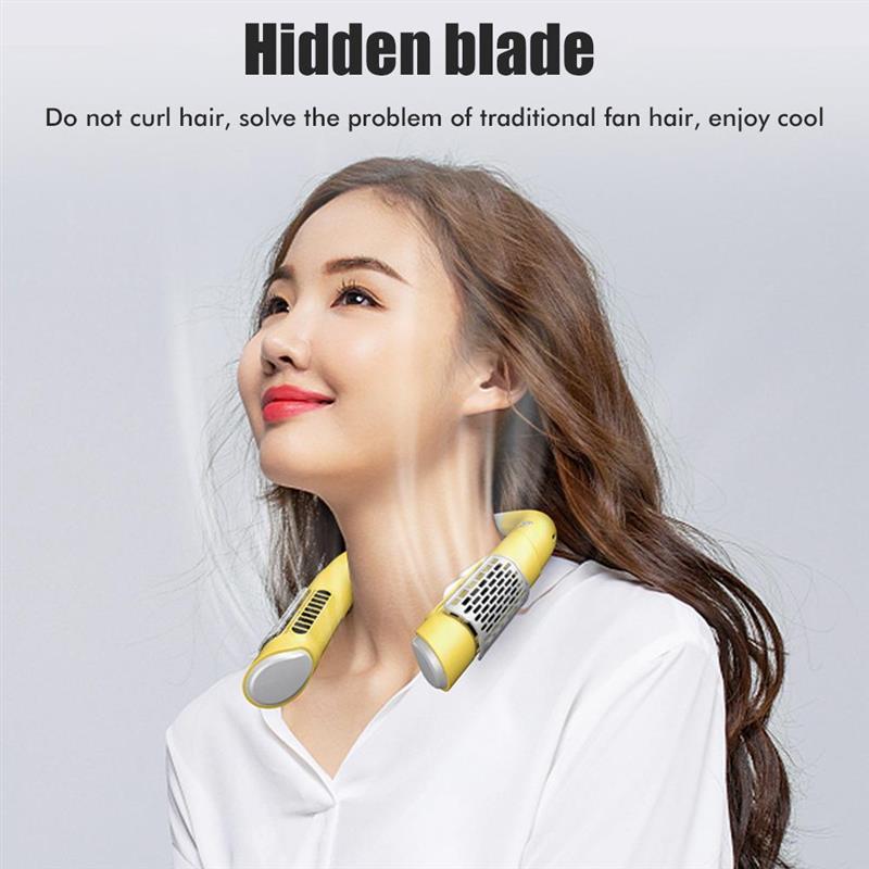 Electric Fans LED 3 Speed Neck Fan Mini Bladeless USB Rechargeable Luminous Hanging For Travel Shopping
Electric Fans LED 3 Speed Neck Fan Mini Bladeless USB Rechargeable Luminous Hanging For Travel Shopping