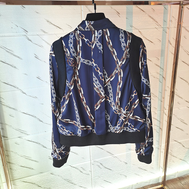 2021 Autumn winter Europe America Vintage chain reversible Ma1 Jacket Silk Men Women casual Windproof Skin Coat, Blue reversible jacket
2021 Autumn winter Europe America Vintage chain reversible Ma1 Jacket Silk Men Women casual Windproof Skin Coat, Blue reversible jacket