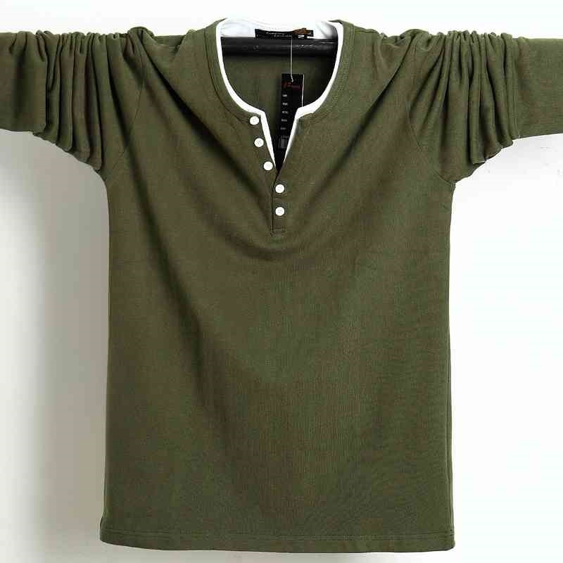 Autumn Men T Shirt Button Big Tall Cotton Long Sleeve T Shirts Men Big Size Casual T-Shirt Solid 5xl 6xl Fit Tee Top Male 210325, Blue
Autumn Men T Shirt Button Big Tall Cotton Long Sleeve T Shirts Men Big Size Casual T-Shirt Solid 5xl 6xl Fit Tee Top Male 210325, Blue