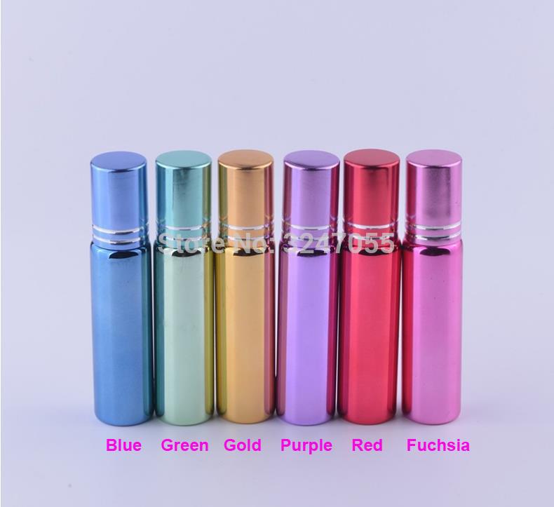 Colored Cosmetic Roll On Perfume Glass Bottle, Blue/Green/Gold/Purple/Red/Fuchsia Portable Travel Essential Oil Container Storage Bottles
Colored Cosmetic Roll On Perfume Glass Bottle, Blue/Green/Gold/Purple/Red/Fuchsia Portable Travel Essential Oil Container Storage Bottles