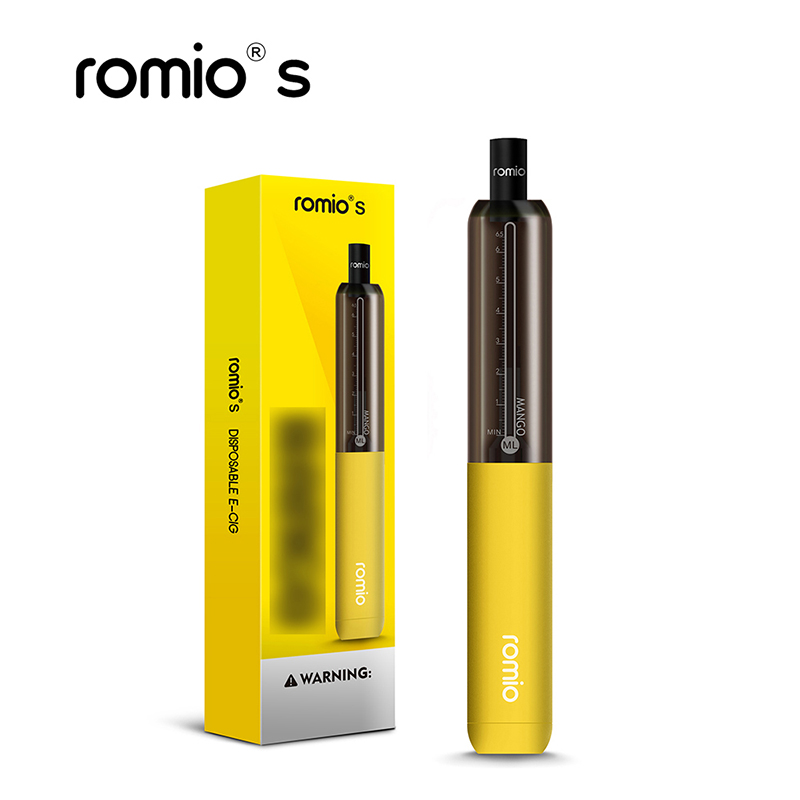 Romio 6.5ml 2000 Puffs Vape Disposable Pen Electronic Cigarette 500mAh Battery Draw Activated E Cig Cotton Coil Vaporizer
Romio 6.5ml 2000 Puffs Vape Disposable Pen Electronic Cigarette 500mAh Battery Draw Activated E Cig Cotton Coil Vaporizer