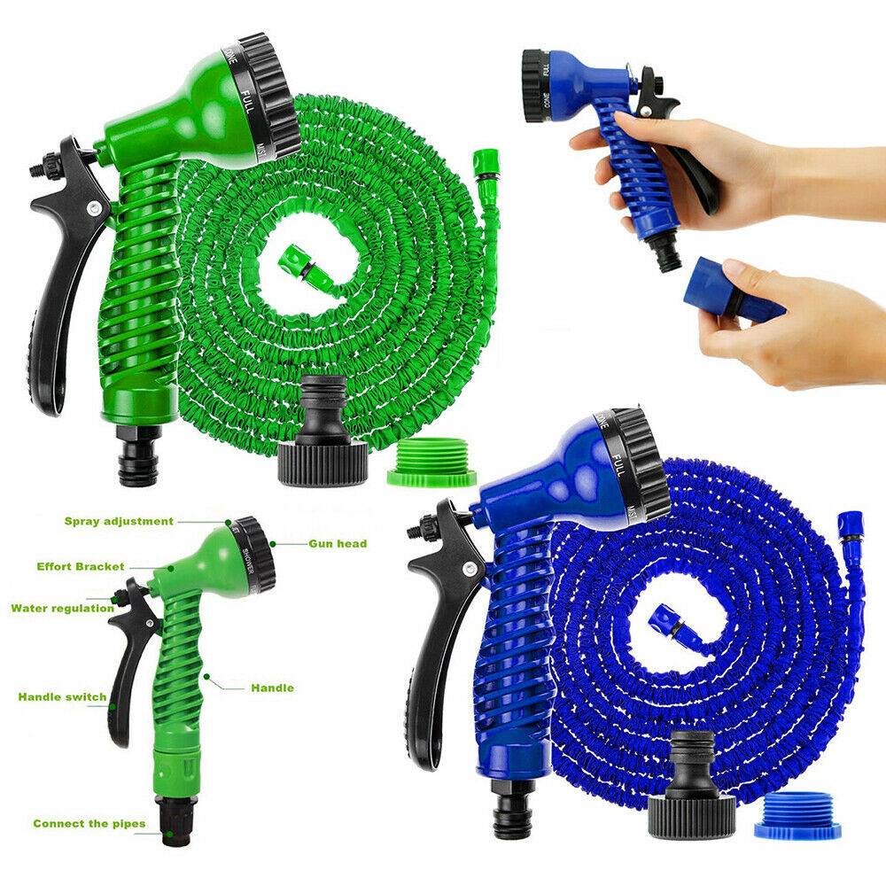 15M Wash Stretched Magic Expandable Supplies Water Hoses Watering Garden Hose Pipe Car Cleaning Tools
