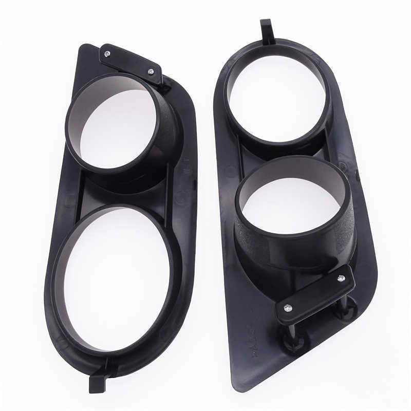 New Front Black Car Bumper Fog Light Covers Dual Hole Surround Air Duct High Quality ABS Auto Accessories For E46 M3 2001-2006