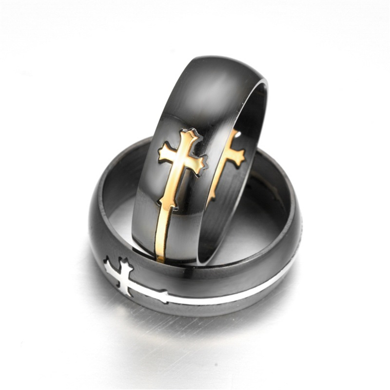 Personality Punk Style Detachable Black Stainless Steel Cross Ring Wholesale
Personality Punk Style Detachable Black Stainless Steel Cross Ring Wholesale