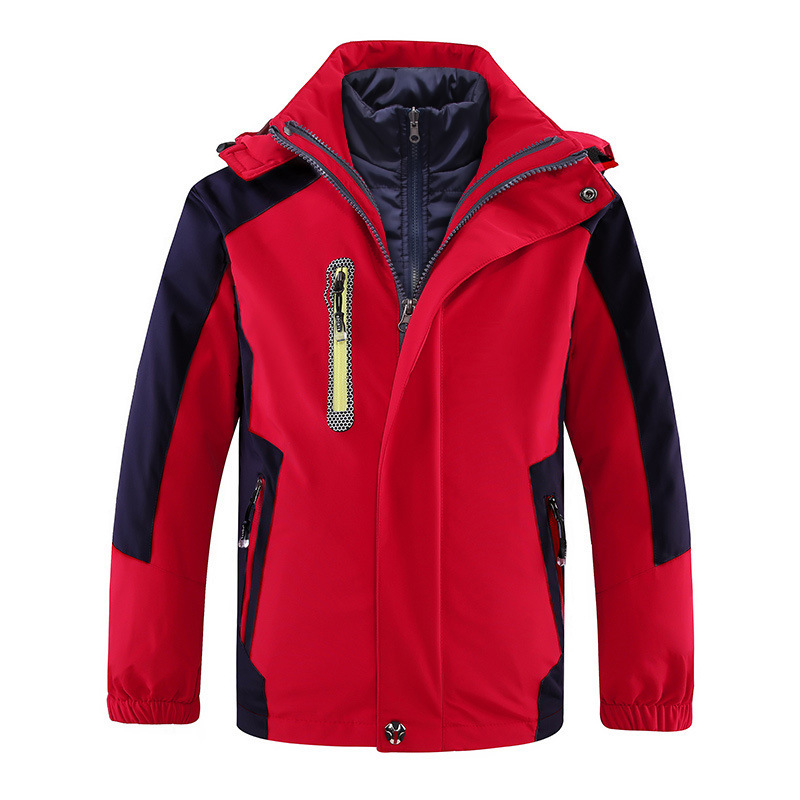 Winter warm children's stormsuit men's thickened detachable three in one or two-piece red school uniform garden
Winter warm children's stormsuit men's thickened detachable three in one or two-piece red school uniform garden