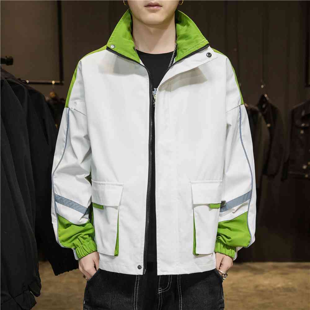 Men's Jackets Young man casual jacket colorblock light sport wear male sports streetwear trends RHMD, 1# shoe box
Men's Jackets Young man casual jacket colorblock light sport wear male sports streetwear trends RHMD, 1# shoe box