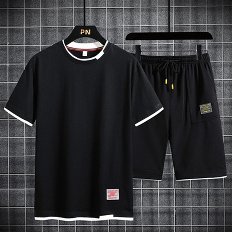 Designer Mens Round Neck Suit T Shirts Shorts Two Pieces Sets Fashion Summer New Casual Sports Track Tracksuit Fitness Sportswears Men
Designer Mens Round Neck Suit T Shirts Shorts Two Pieces Sets Fashion Summer New Casual Sports Track Tracksuit Fitness Sportswears Men
