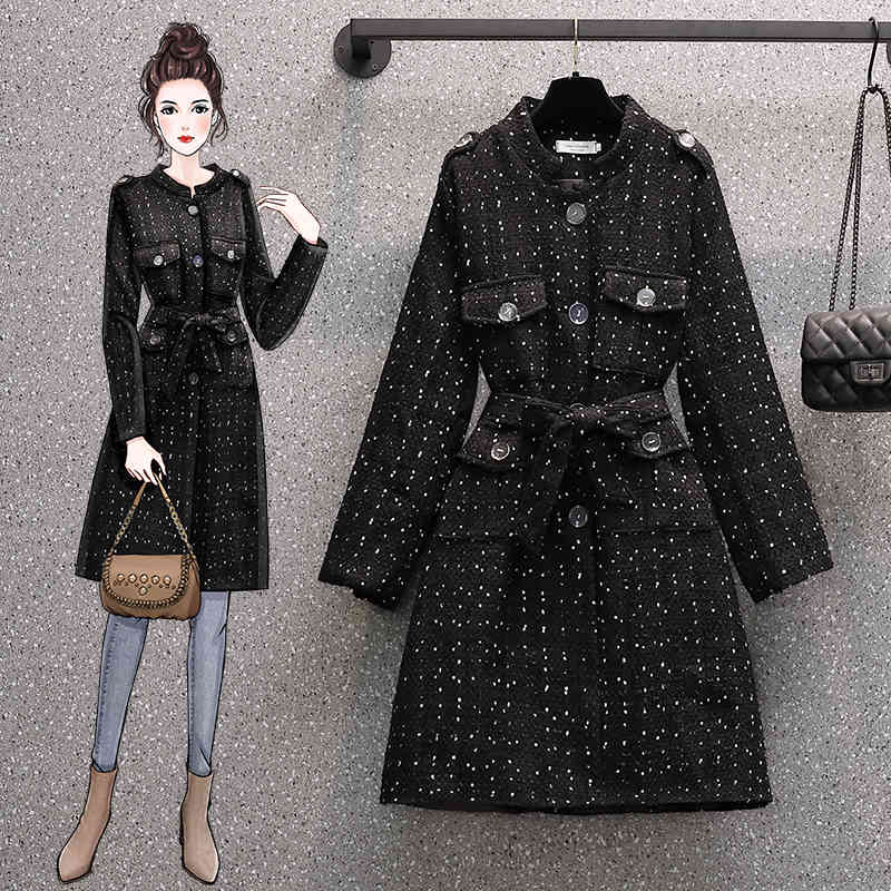 Women's Trench Coats High quality winter chess outerwear to the women of vintage single breasted black tweed coat thick warm woolen pockets US22, 1# shoe box
Women's Trench Coats High quality winter chess outerwear to the women of vintage single breasted black tweed coat thick warm woolen pockets US22, 1# shoe box