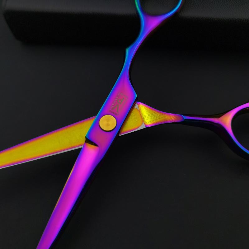 Hair Scissors 6.0 Japan Color Professional Hairdressing Shears Barber Accessories
