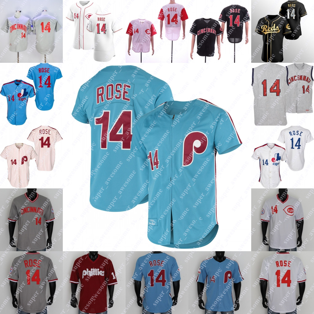 14 Pete Rose Jersey Baseball Hall Of Fame Jerseys 1980 1984 1965 1969 White Gray Light Blue Red Black, Blue;black
14 Pete Rose Jersey Baseball Hall Of Fame Jerseys 1980 1984 1965 1969 White Gray Light Blue Red Black, Blue;black