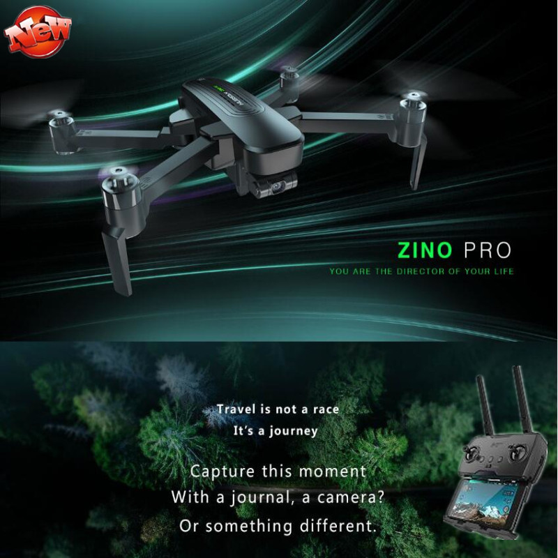 GPS 5.8G 4KM Foldable Arm WIFI FPV Remote Control RC Drone Zino Pro 4K UHD Camera Zino Pro 3-Axis Gimbal RC Quadcopter Model, Drone without bag
GPS 5.8G 4KM Foldable Arm WIFI FPV Remote Control RC Drone Zino Pro 4K UHD Camera Zino Pro 3-Axis Gimbal RC Quadcopter Model, Drone without bag