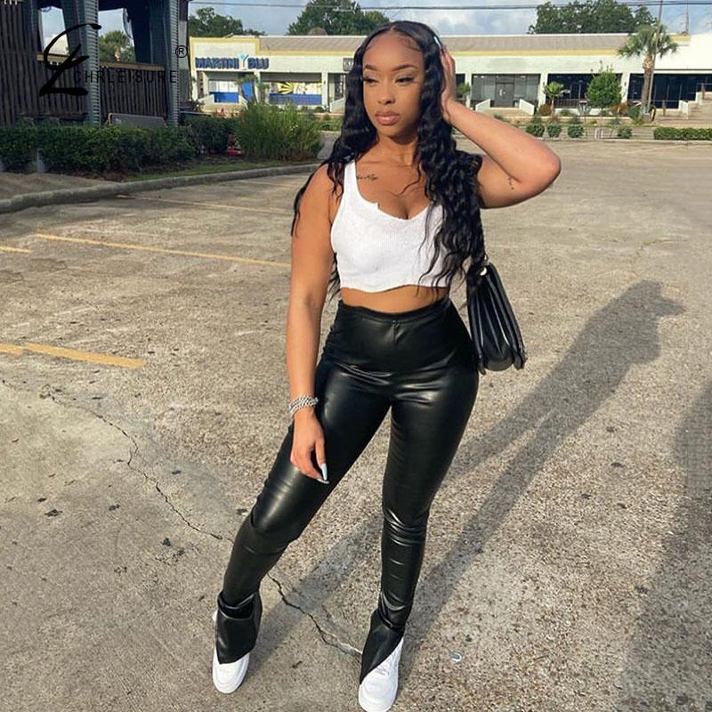 Women' Leggings Leather Sexy Skinny Black Women Elastic Fashion Side Split Leggins Mujer Club Office Urban Ladies Legging Female
Women' Leggings Leather Sexy Skinny Black Women Elastic Fashion Side Split Leggins Mujer Club Office Urban Ladies Legging Female