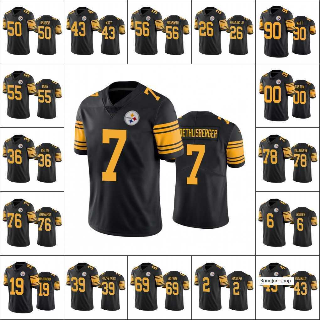 PittsburghSteelersMen 7 Ben Roethlisberger 39 Minkah Fitzpatrick 90 T.J. Watt Women Youth Custom Color Rush Limited Jersey, Black;red
PittsburghSteelersMen 7 Ben Roethlisberger 39 Minkah Fitzpatrick 90 T.J. Watt Women Youth Custom Color Rush Limited Jersey, Black;red