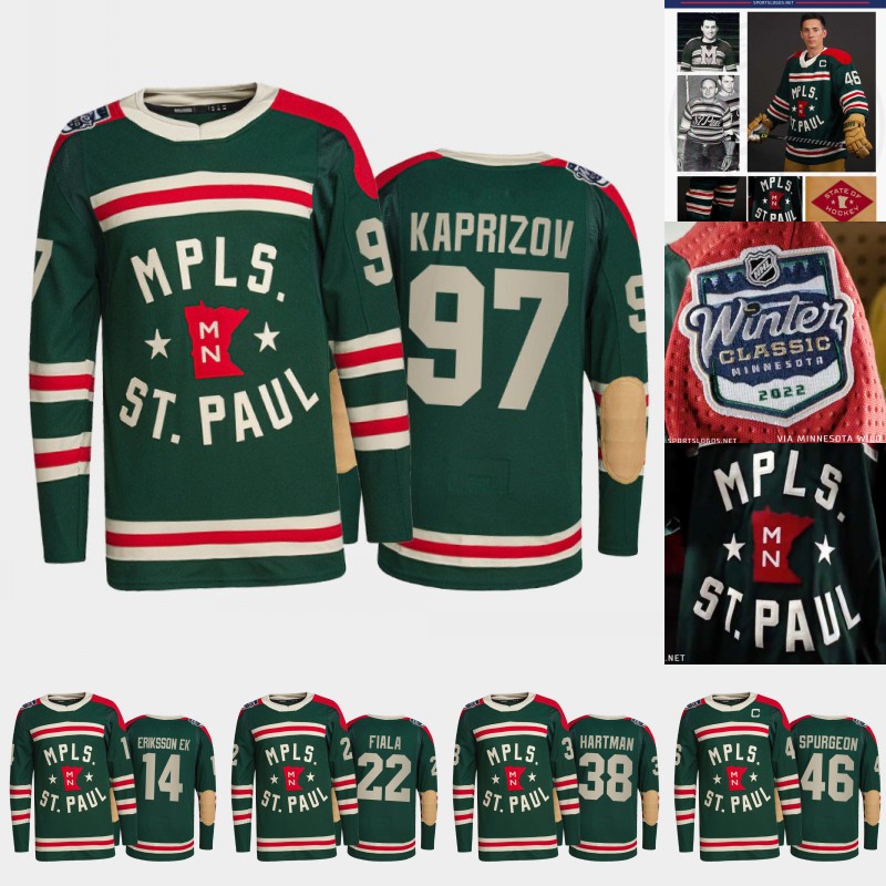 Minnesota Wild 97 Kirill kaprizov 2022 Winter Classic Hockey Jersey Kevin Fiala Zach Parise Matt Dumba Jared Spurgeon Joel Eriksson Ek Marcu, Black;red
Minnesota Wild 97 Kirill kaprizov 2022 Winter Classic Hockey Jersey Kevin Fiala Zach Parise Matt Dumba Jared Spurgeon Joel Eriksson Ek Marcu, Black;red