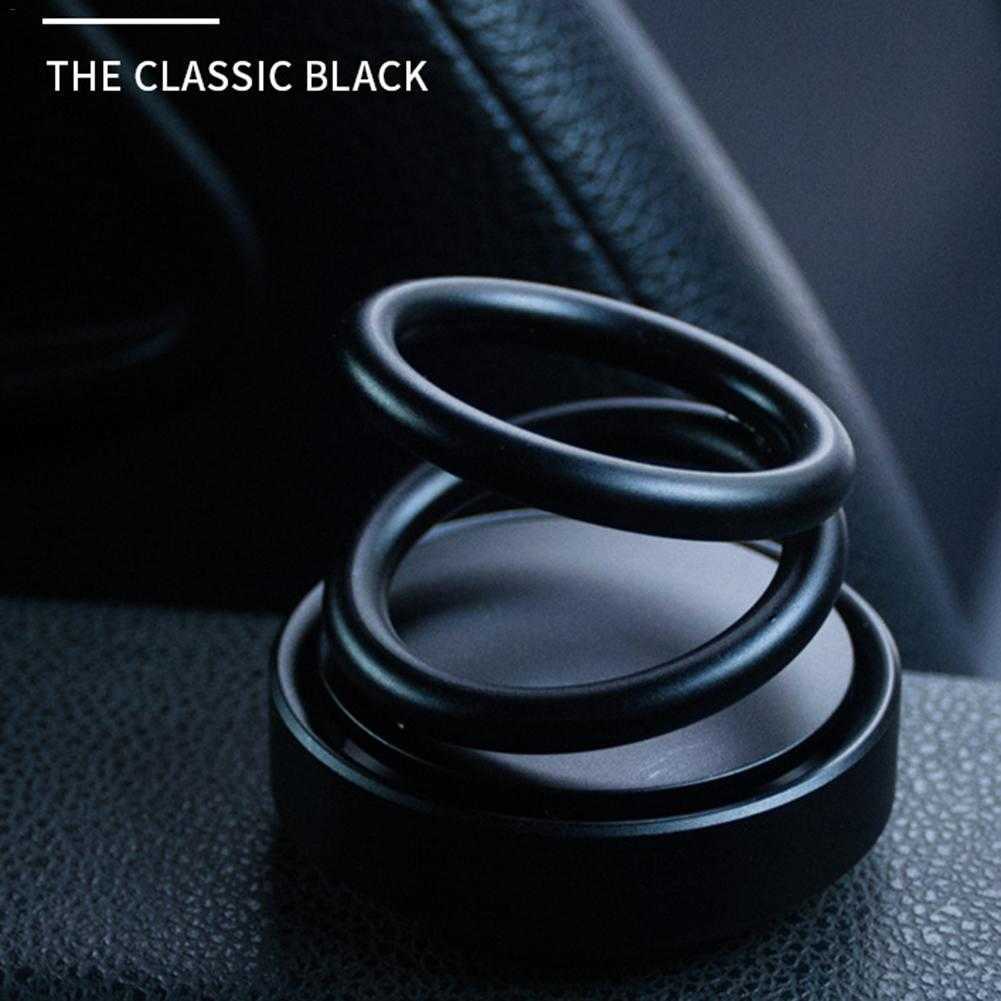 Home Gift Scent Ornament Fragrance Office Decoration Rotating Designed Double Ring Air Freshener Perfume Fashion New Arrive Car