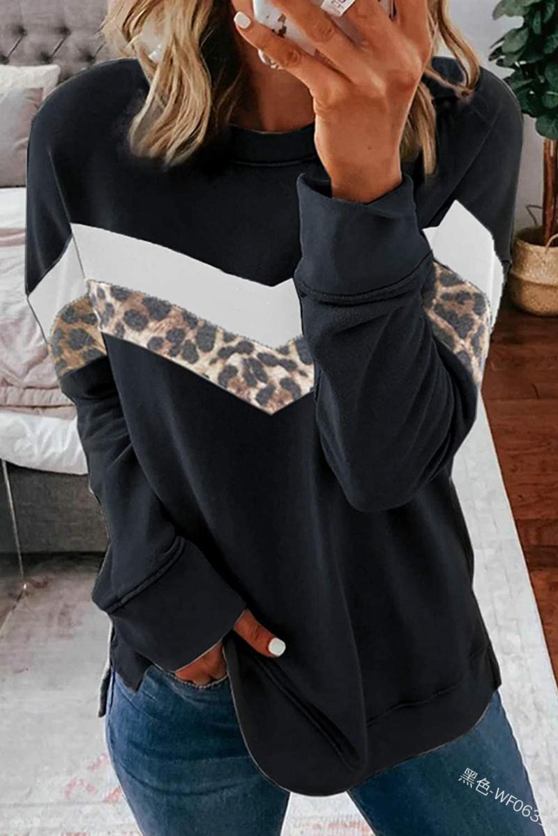 Women' Hoodies & Sweatshirts Womens Pullover Stripe Leopard Print Shirt Fall 2021 Women Clothing Casual Long Sleeves Pullovers Streetwear C, Gr
Women' Hoodies & Sweatshirts Womens Pullover Stripe Leopard Print Shirt Fall 2021 Women Clothing Casual Long Sleeves Pullovers Streetwear C, Gr