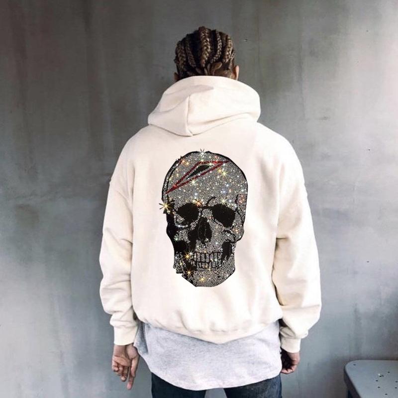 Men's Hoodies & Sweatshirts 2021 Autumn And Winter Hoodie Skull Plus Size Hoody Rhinestone Design Thickened Jacket Casual Warm Tops 5XL H663, As shown asian size
Men's Hoodies & Sweatshirts 2021 Autumn And Winter Hoodie Skull Plus Size Hoody Rhinestone Design Thickened Jacket Casual Warm Tops 5XL H663, As shown asian size