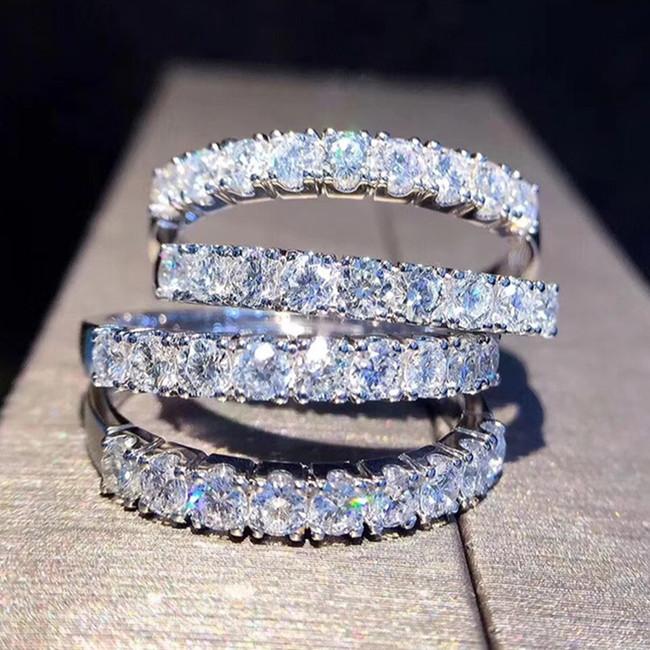 Cluster Rings Exquisite Shiny Zircon Ring 925 Sterling Silver Engagement Wedding Bridal Party Moissanite Jewelry Womens
Cluster Rings Exquisite Shiny Zircon Ring 925 Sterling Silver Engagement Wedding Bridal Party Moissanite Jewelry Womens