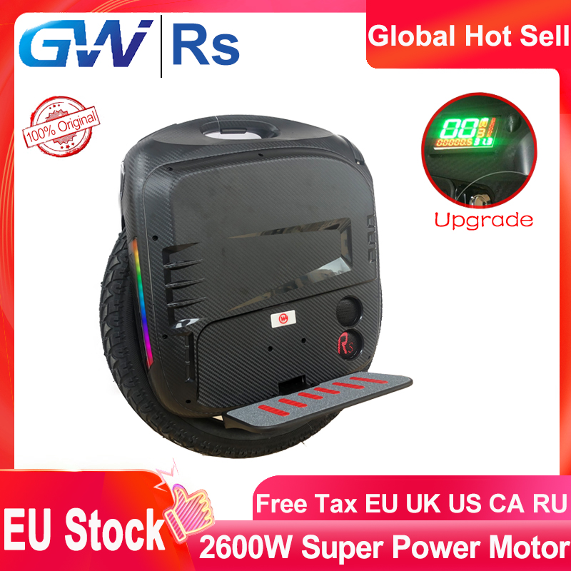 EU Stock Begode RS 18inch RS19 GW Scooter Unicycle one wheel monowheel 2600W 100V 1800Wh 21700 battery High Torque Speed
EU Stock Begode RS 18inch RS19 GW Scooter Unicycle one wheel monowheel 2600W 100V 1800Wh 21700 battery High Torque Speed