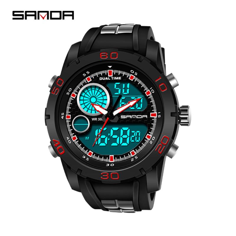 Wristwatches SANDA Military Men's Watches Top Waterproof Sport Wristwatch Multifunction Quartz Male Watch Relogio Masculino, Slivery;brown
Wristwatches SANDA Military Men's Watches Top Waterproof Sport Wristwatch Multifunction Quartz Male Watch Relogio Masculino, Slivery;brown