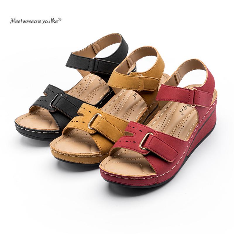 36-41 Large Size Sandals 2021 Women's Wedge Heel Platform Ccomfortable And Breathable Mother Flat Heels, Black
36-41 Large Size Sandals 2021 Women's Wedge Heel Platform Ccomfortable And Breathable Mother Flat Heels, Black
