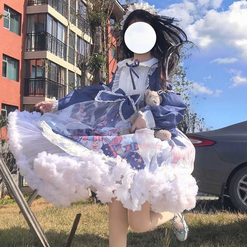 Autumn Japanese sweet Lolita dress uniform loose female casual Vintage ball gown plus size kawaii prairie chic 210608
Autumn Japanese sweet Lolita dress uniform loose female casual Vintage ball gown plus size kawaii prairie chic 210608