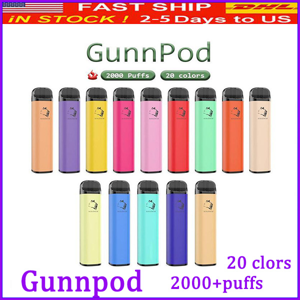GunnPod Disposable E-cigarettes Device Kite Up to 2000 Puffs 1250mAh Battery Prefilled 8ml Pod Stick Vape Pen Vs Bar Plus AIR BAR MAX 
GunnPod Disposable E-cigarettes Device Kite Up to 2000 Puffs 1250mAh Battery Prefilled 8ml Pod Stick Vape Pen Vs Bar Plus AIR BAR MAX