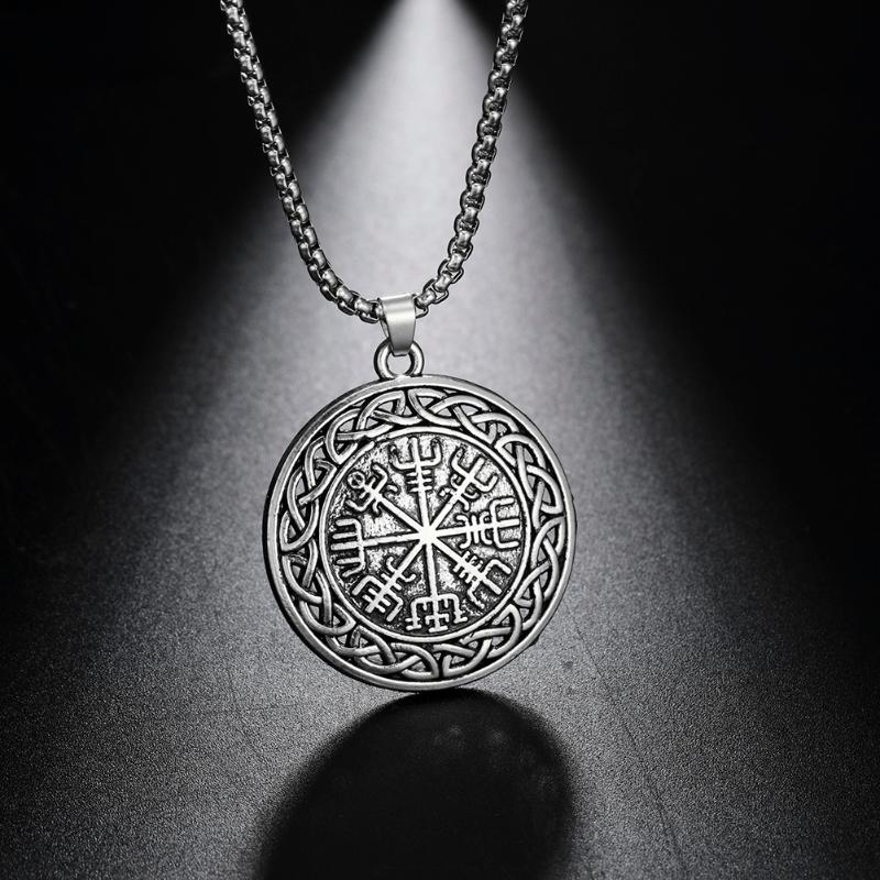 Pendant Necklaces EUEAVAN 10pcs Nordic Viking Compass Necklace Slavic Jewelry Gift For Men Zinc Alloy Material
Pendant Necklaces EUEAVAN 10pcs Nordic Viking Compass Necklace Slavic Jewelry Gift For Men Zinc Alloy Material