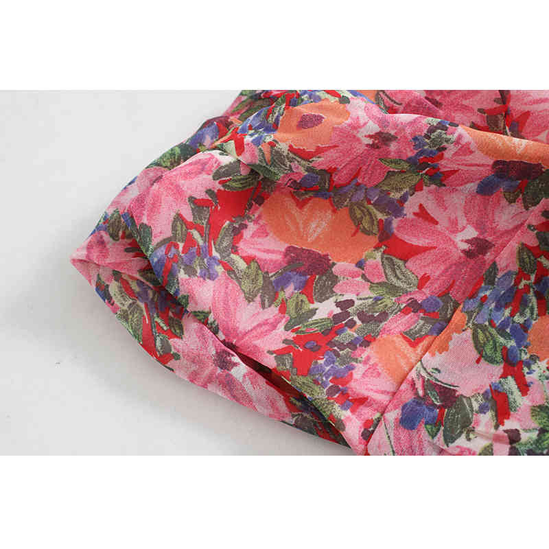 Elegant Ral Chiffon | Long Sleeve Round Neck Slim Fit Hip Women's Summer Dress