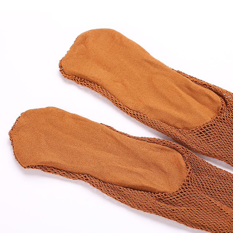 Sexy Seamless Hosierys Non-slip Professional Hard Network Fishnet Stocking Pantyhose Ballroom Latin Dance Dress Tights For Women Black Nude Brown