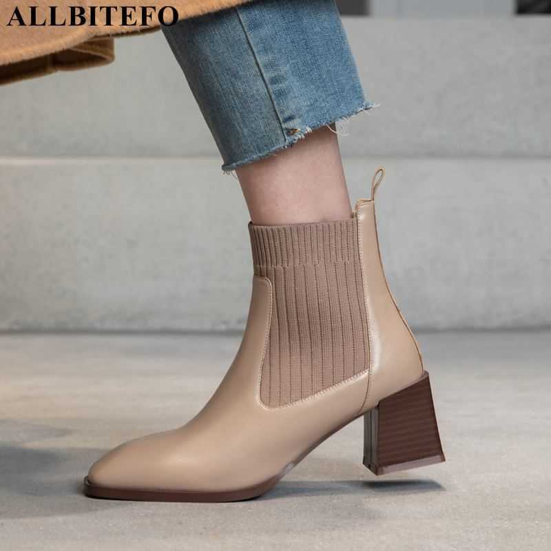 ALLBITEFO soft natural genuine leather women boots winter shoes thick heel fashion ankle boots motocycle boots high heel shoes 210611, As picture
ALLBITEFO soft natural genuine leather women boots winter shoes thick heel fashion ankle boots motocycle boots high heel shoes 210611, As picture
