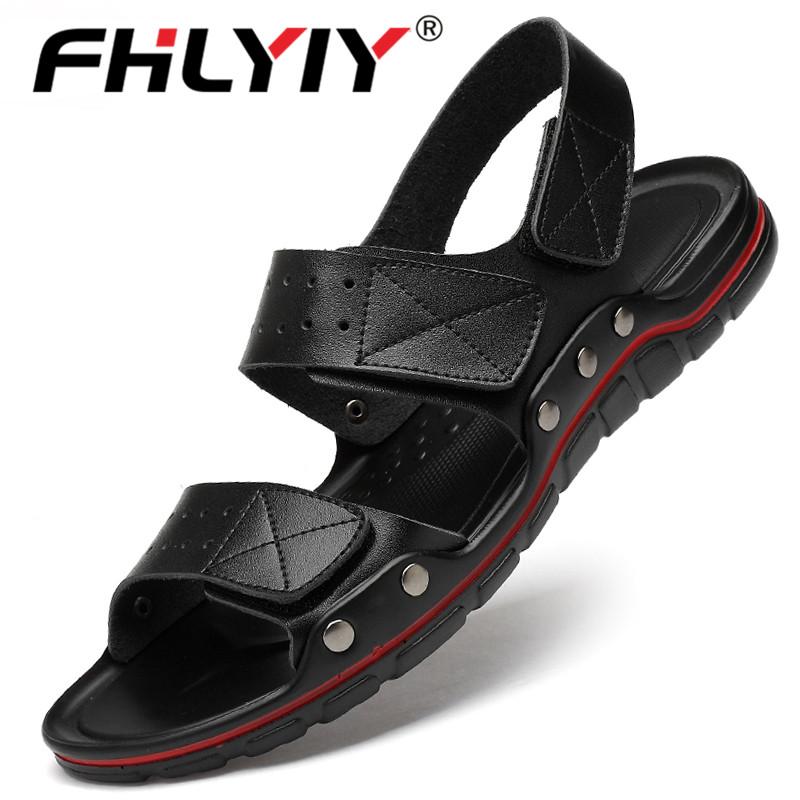 Sandals Mens Summer Men Soft Genuine Leather Man Beach Shoes Big Size Bottom Male Roman Comfortable Me, Black
Sandals Mens Summer Men Soft Genuine Leather Man Beach Shoes Big Size Bottom Male Roman Comfortable Me, Black
