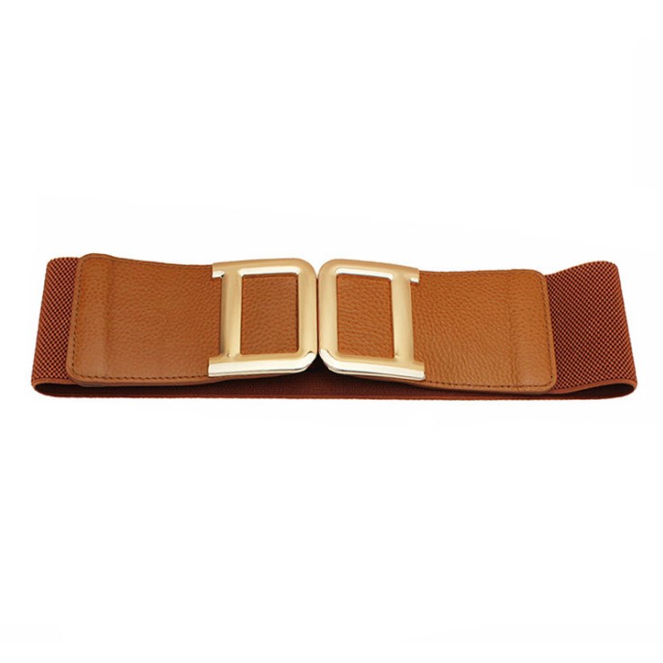 Elastic Belt for Woman Fashion D Letter Design Widen Belts Genuine Cowhide 3 Color High Quality