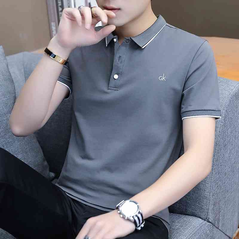 special clothes embroidery elastic cotton short sleeve polo shirt men's business casual T-shirt Lapel top tide motg9zm103, White;black
special clothes embroidery elastic cotton short sleeve polo shirt men's business casual T-shirt Lapel top tide motg9zm103, White;black