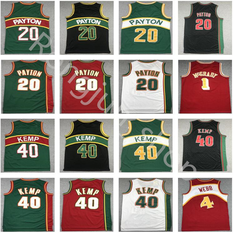 Mitchell and Ness Basketball Shawn Kemp 40 Gary Payton 20 Ray Allen 34 Spud Webb 4 Tracy McGrady 1 Jersey White Green Red Black Vintage
Mitchell and Ness Basketball Shawn Kemp 40 Gary Payton 20 Ray Allen 34 Spud Webb 4 Tracy McGrady 1 Jersey White Green Red Black Vintage