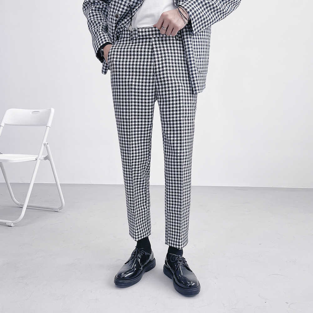 Plaid Pants Men Wedding Business Dress Pants Formal Office Social Casual Suit Pants Streetwear Trousers Costume Homme 210527, Black
Plaid Pants Men Wedding Business Dress Pants Formal Office Social Casual Suit Pants Streetwear Trousers Costume Homme 210527, Black