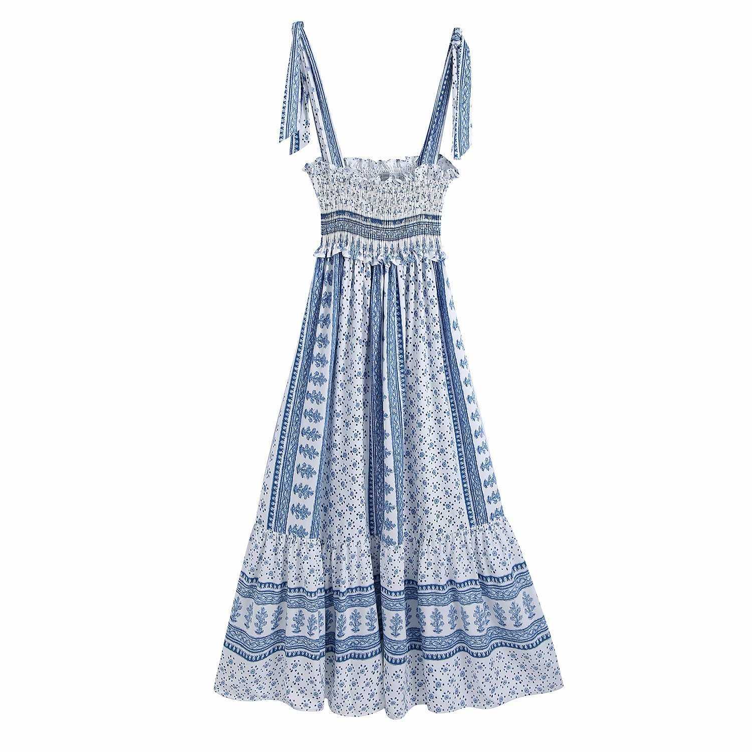 Summer Women Printed Suspender Dress Elastic Bust elegant Casual Fashion Chic Lady Woman Midi Sling Dress 210709, Blue
Summer Women Printed Suspender Dress Elastic Bust elegant Casual Fashion Chic Lady Woman Midi Sling Dress 210709, Blue