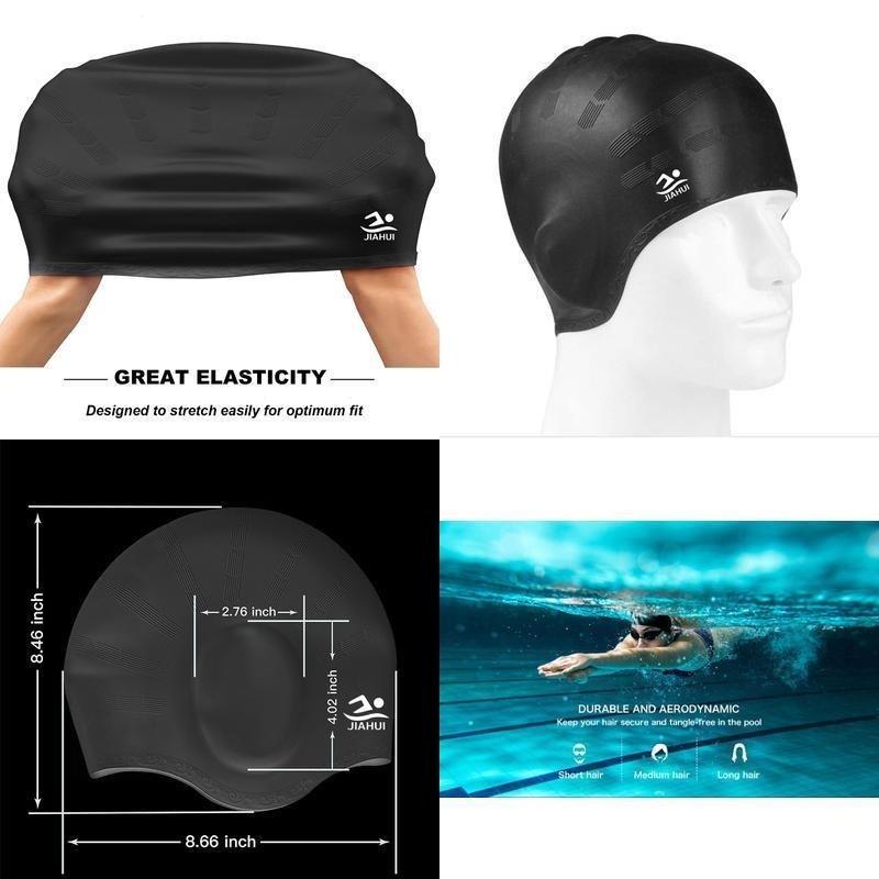 Outdoor Sports Swimming Cap Elastic Waterproof Long Hair Cover Ears Protect Anti-slip Swim Pool Hat For Bonnet De Bain Femme Caps
Outdoor Sports Swimming Cap Elastic Waterproof Long Hair Cover Ears Protect Anti-slip Swim Pool Hat For Bonnet De Bain Femme Caps
