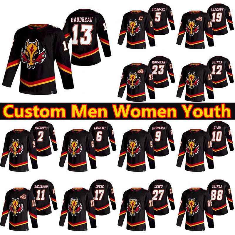 Calgary Flames Jersey Reverse Retro Hockey Jerseys 23 Sean Monahan 13 Johnny Gaudreau Milan Lucic Elias Lindholm TJ Brodie Bennett Tkachuk Custom Stitched Wear, Youth's color 1
Calgary Flames Jersey Reverse Retro Hockey Jerseys 23 Sean Monahan 13 Johnny Gaudreau Milan Lucic Elias Lindholm TJ Brodie Bennett Tkachuk Custom Stitched Wear, Youth's color 1
